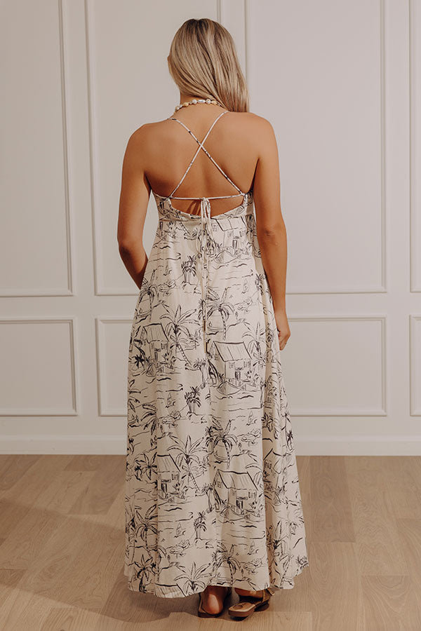 Costa Rica Cutie Linen-Blend Maxi Dress Image - 4