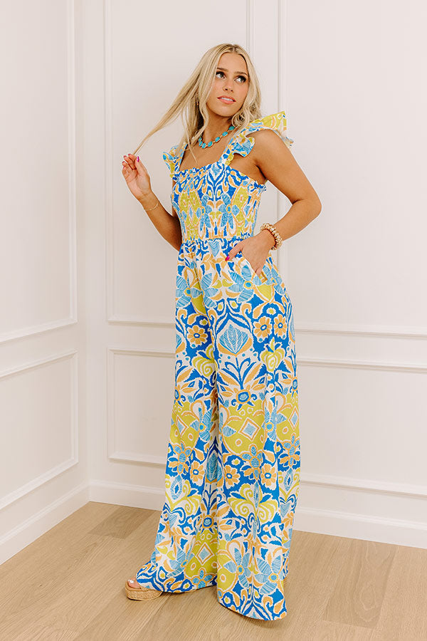 Margaritas Please Wide Leg Jumpsuit   