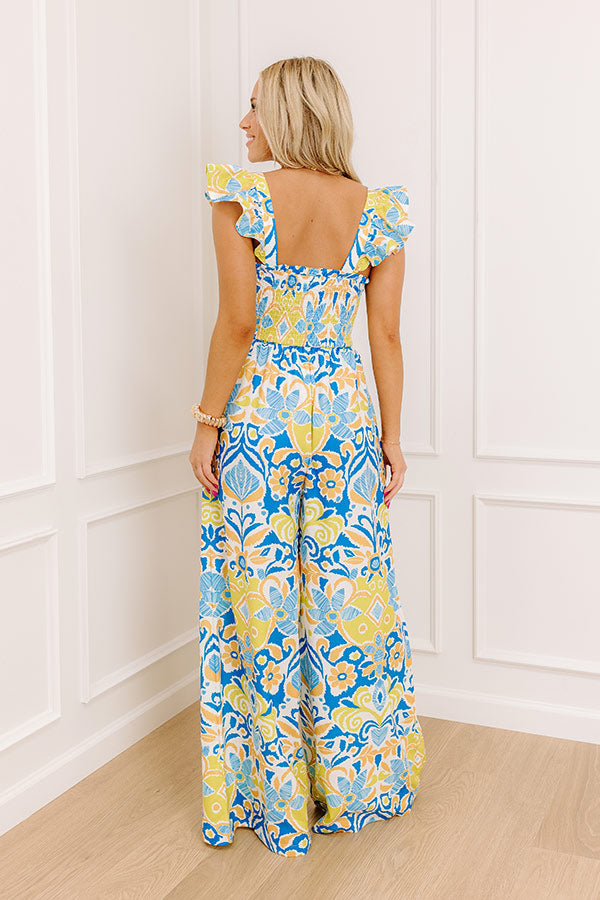 Margaritas Please Wide Leg Jumpsuit white So Social Necklace 