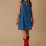 Picture Perfect Smile Denim Mini Dress Image - 1
