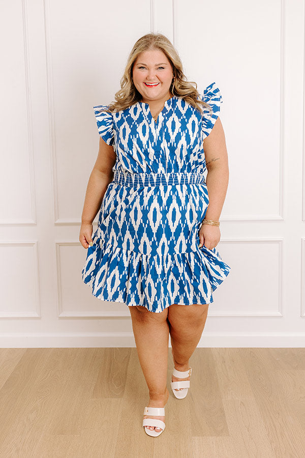 curve dream dresses State Beth Cotton Button-Up Midi Dress in Neutral Front button closure Split neck Short sleeves Side Mediterranean Dream Mini Dress Curves