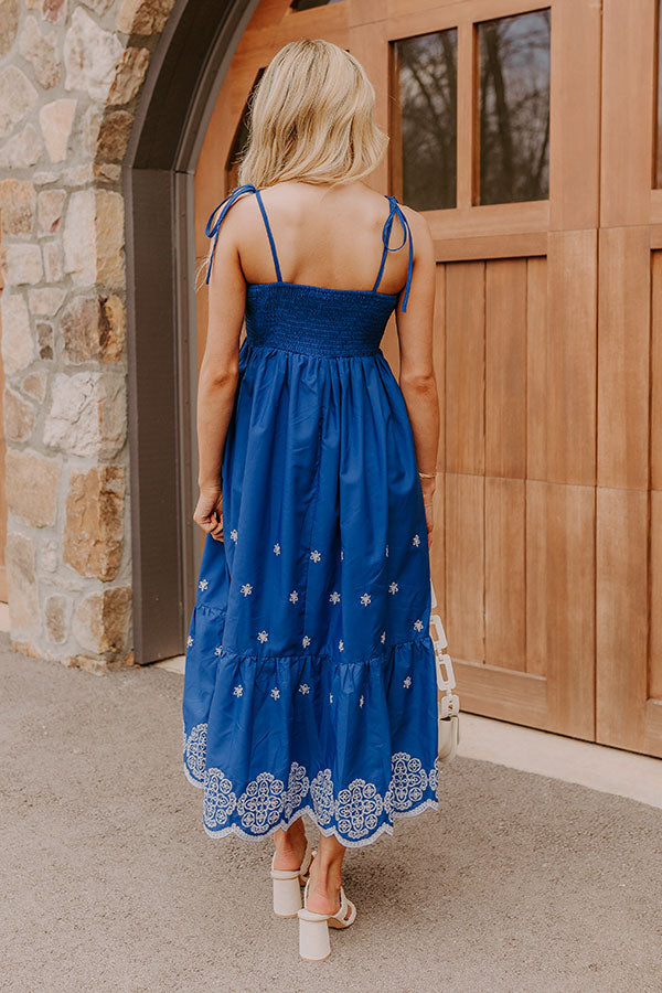 Tulum Cruise Embroidered Midi Dress   