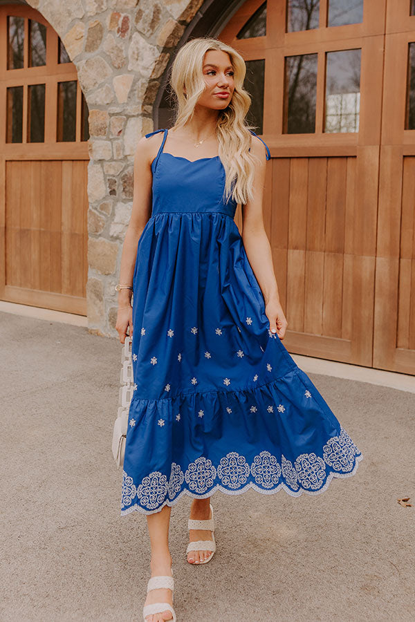 Tulum Cruise Embroidered Midi Dress