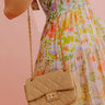Daisy Woven Purse in Khaki Image - 1