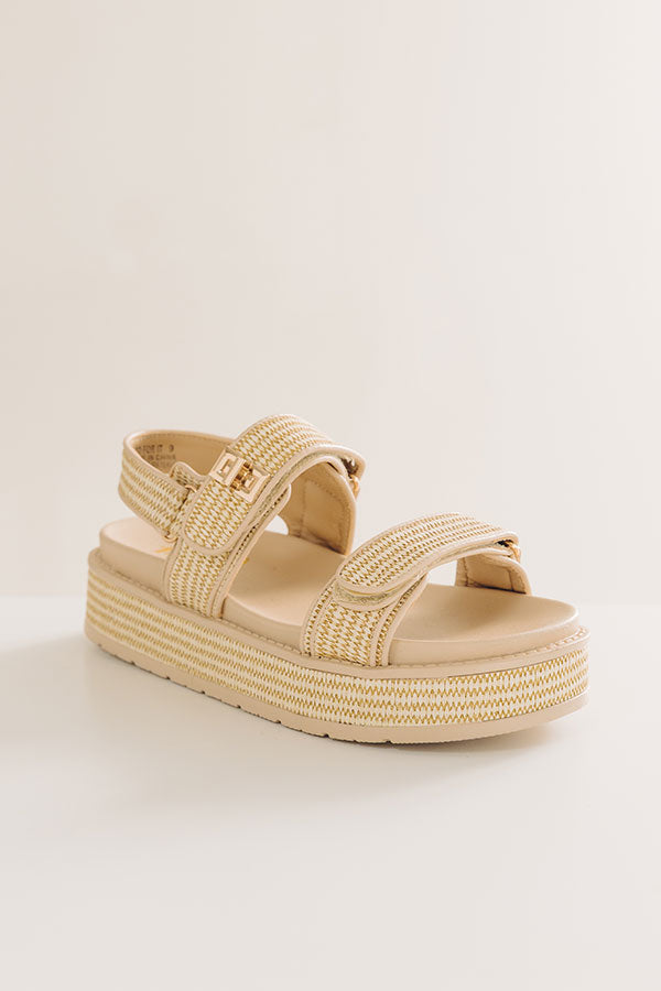 Go For It Raffia Woven Sandal Image - 2