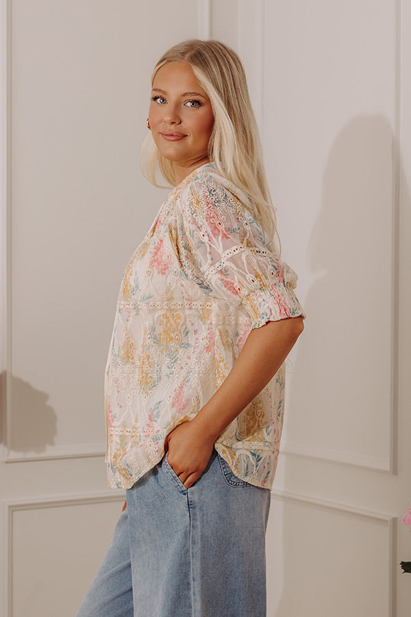 Gardenia Darling Embroidered Top Image - 3