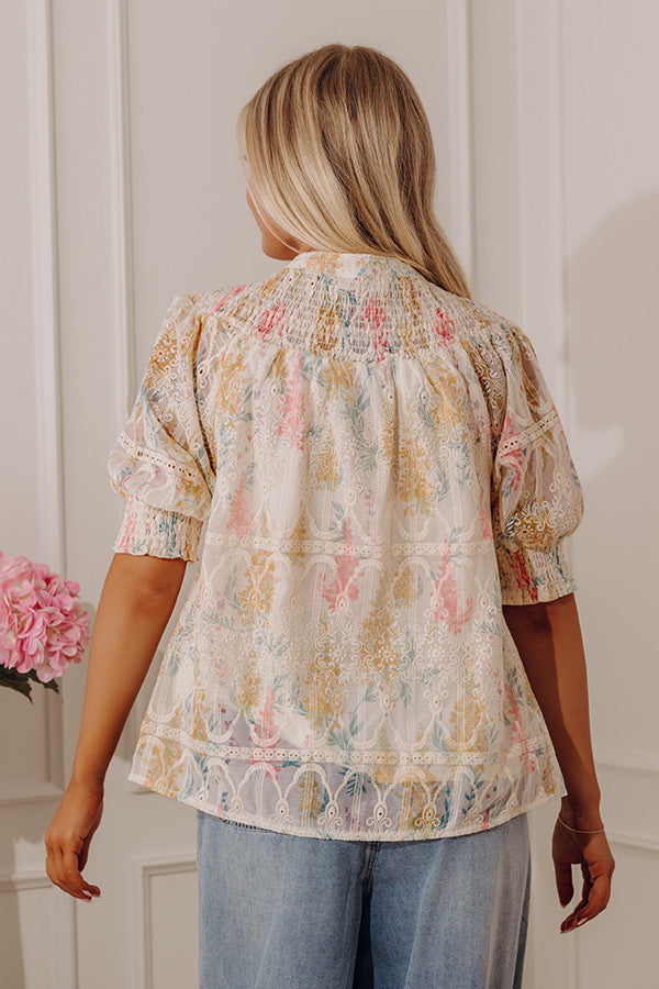 Gardenia Darling Embroidered Top Image - 4