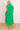 Sunny Spritzer Tiered Midi Dress in Kelly Green   