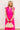 Sunny Spritzer Tiered Midi Dress in Hot Pink   