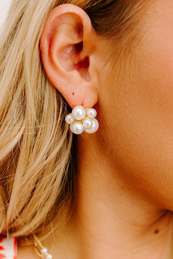 The Perfect Day Pearl Earrings cream New Playlist Earrings In Cream 