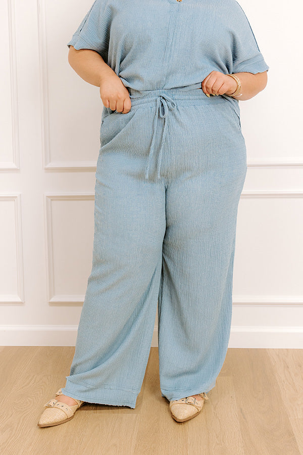 Ready For Vacay High Waist Knit Pants Curves