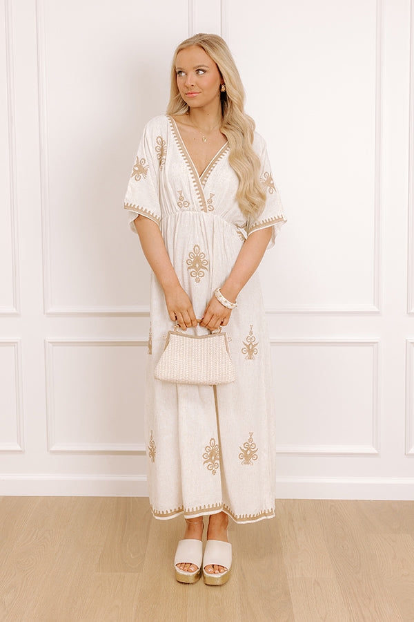 oasis linen dress VENUS Linen Cutout Maxi Dress | Palm Oasis