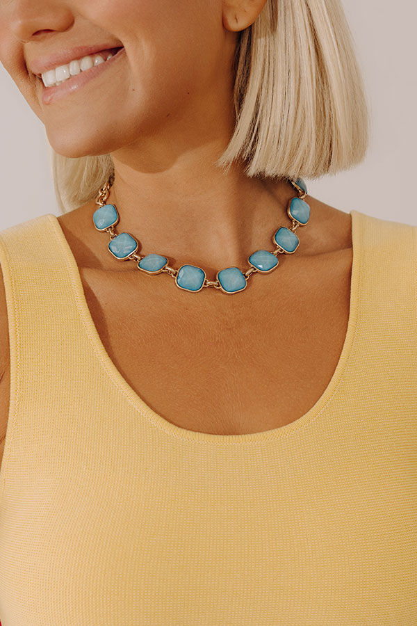 Feeling Dreamy Necklace in Ocean Blue Image - 1
