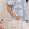 Vacay Mode Embellished Purse in White Image - 1