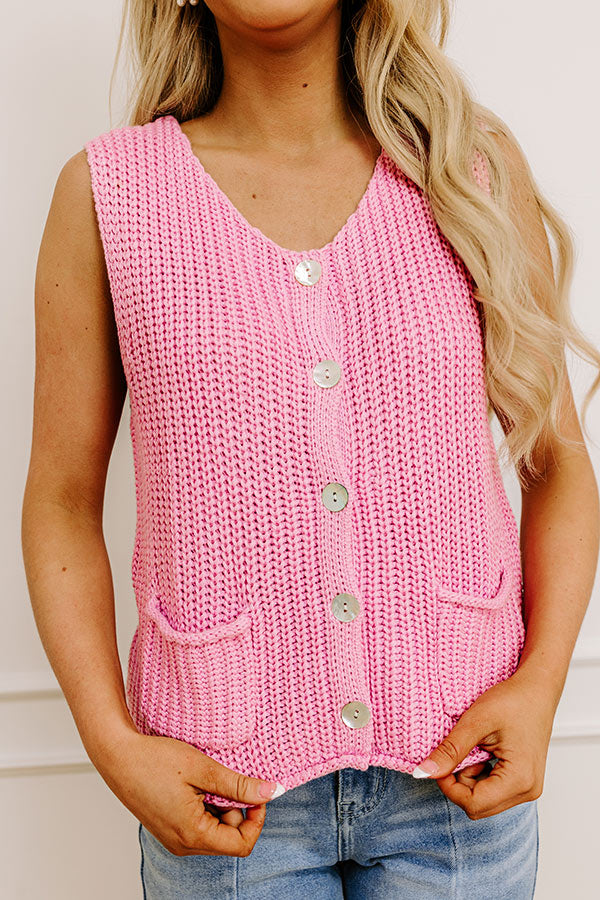 Charmed Feeling Knit Vest Top