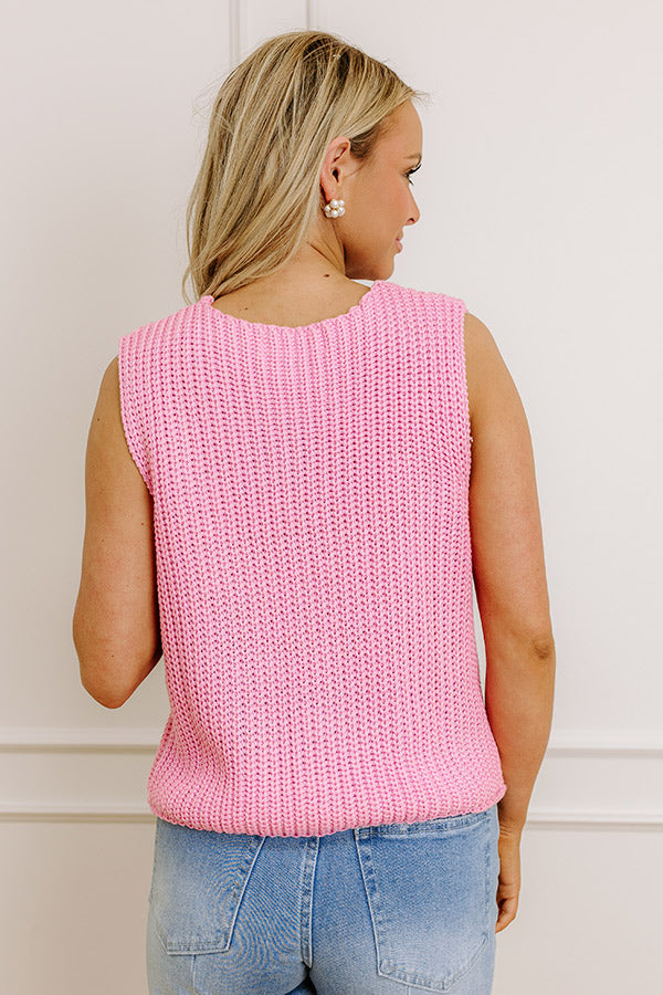 Charmed Feeling Knit Vest Top