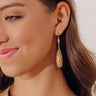 Charming Smile Drop Earrings in Mocha Image - 1