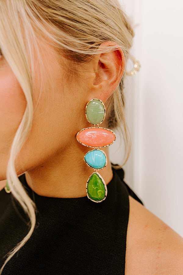 Colorful Coastline Drop Earrings