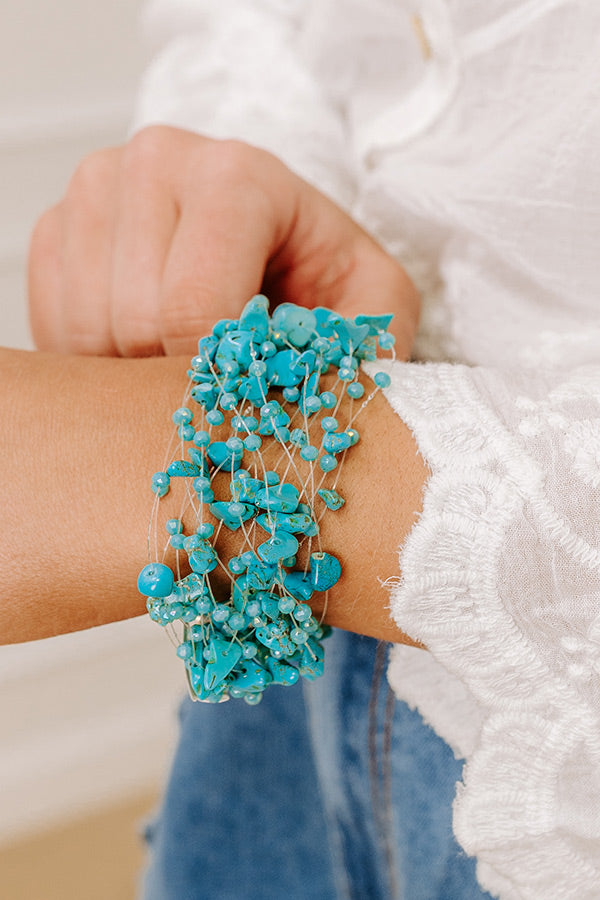 Final Touch Layered Bracelet in Turquoise