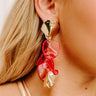  pink Pretty Petals Drop Earrings in Pink 