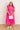 Sunny Spritzer Tiered Midi Dress in Hot Pink Curves   