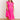  hot-pink Sunny Spritzer Tiered Midi Dress in Hot Pink Curves 