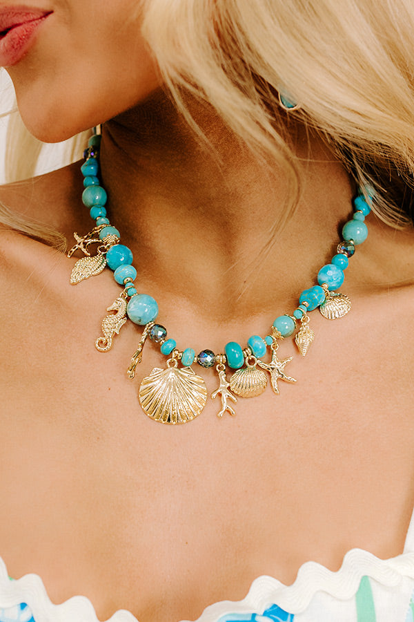 Oceanside Bliss Charm Necklace   