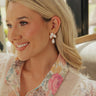 Garden Glam Earrings in White Image - 1