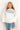 Beach Lifestyle Knit Sweater Curves sky blue Casual Outing High Waist Pearl Embellished Skort in Sky Blue 