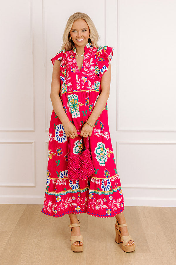 Margarita Sippin Floral Midi Dress