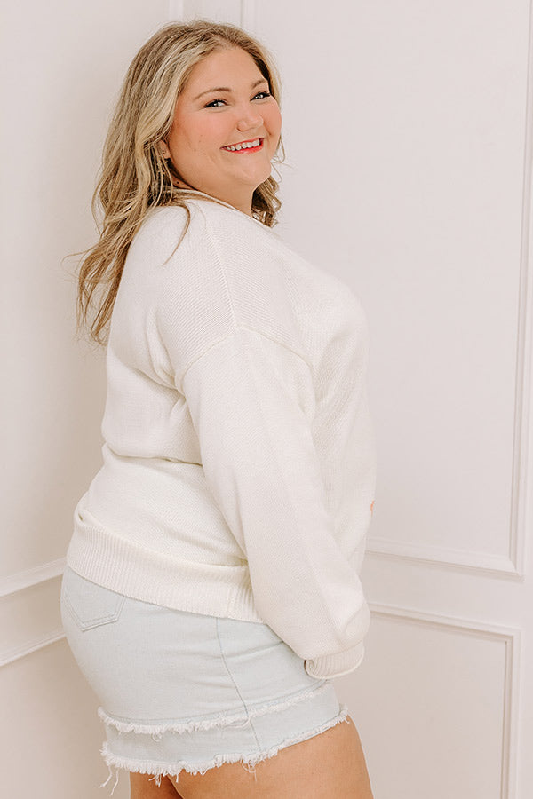 Feelin' Spritzy Knit Sweater Curves