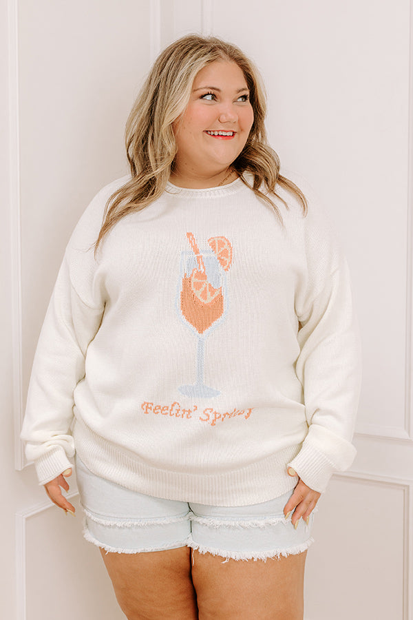 Feelin' Spritzy Knit Sweater Curves