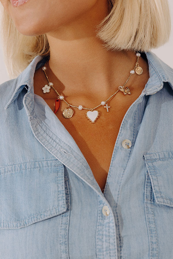 Feeling Social Charm Necklace