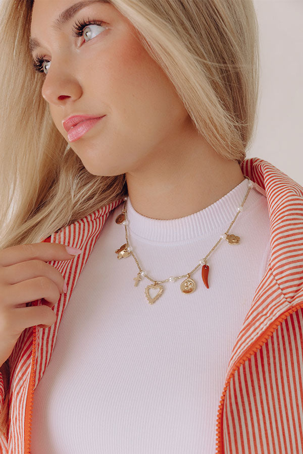 Feeling Social Charm Necklace