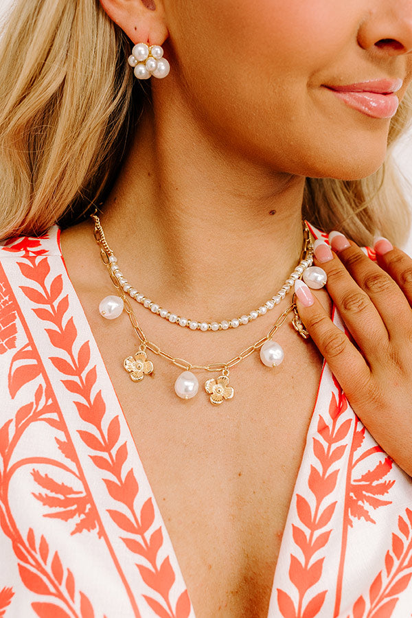 Blooming Smile Layered Necklace