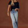 Keeping It Casual Heathered Tee in Black Image - 1
