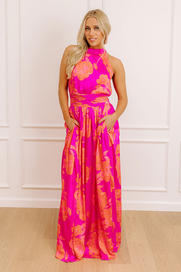 Garden Glam Floral Maxi Dress