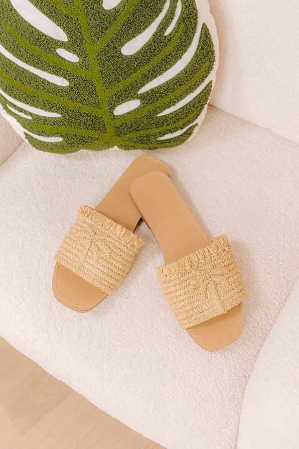 The Lily Raffia Woven Sandals