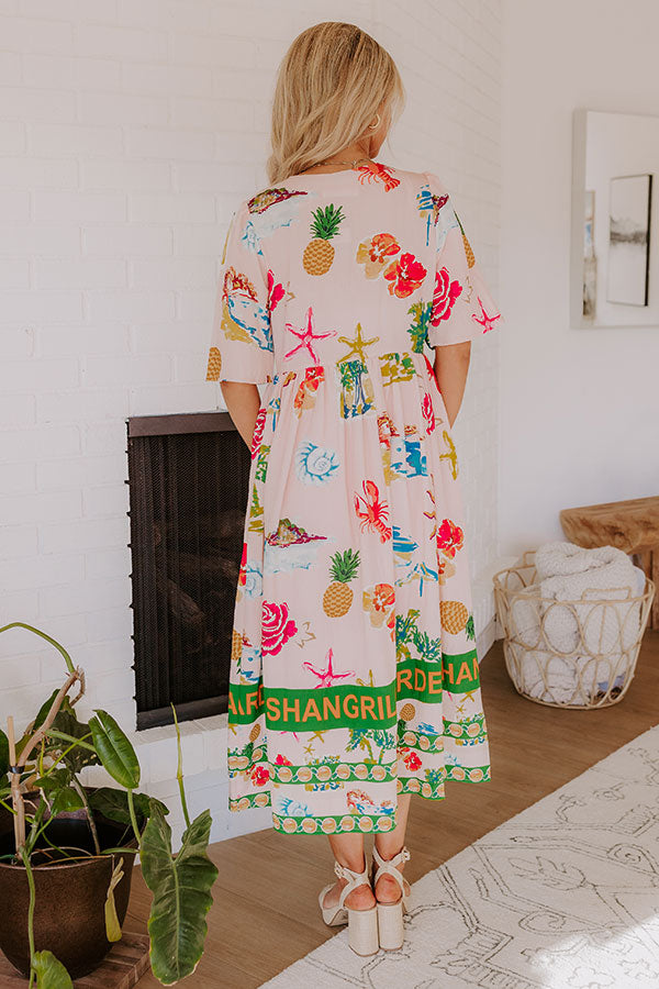 Shangri La Gardens Midi Dress