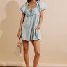 Bistro Cutie Denim Romper in Light Wash Image - 1
