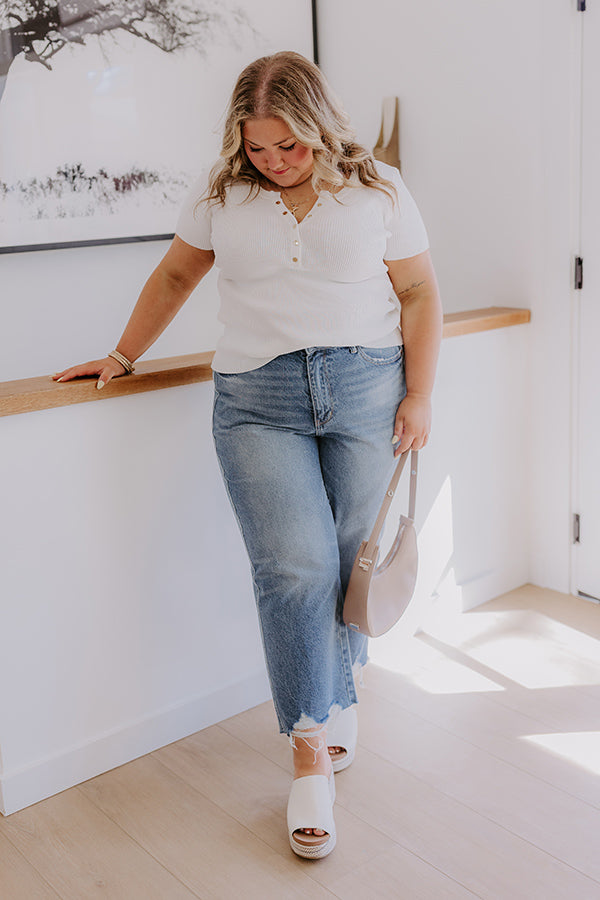 JUDY BLUE Raelynn High Waist Crop Jean Curves