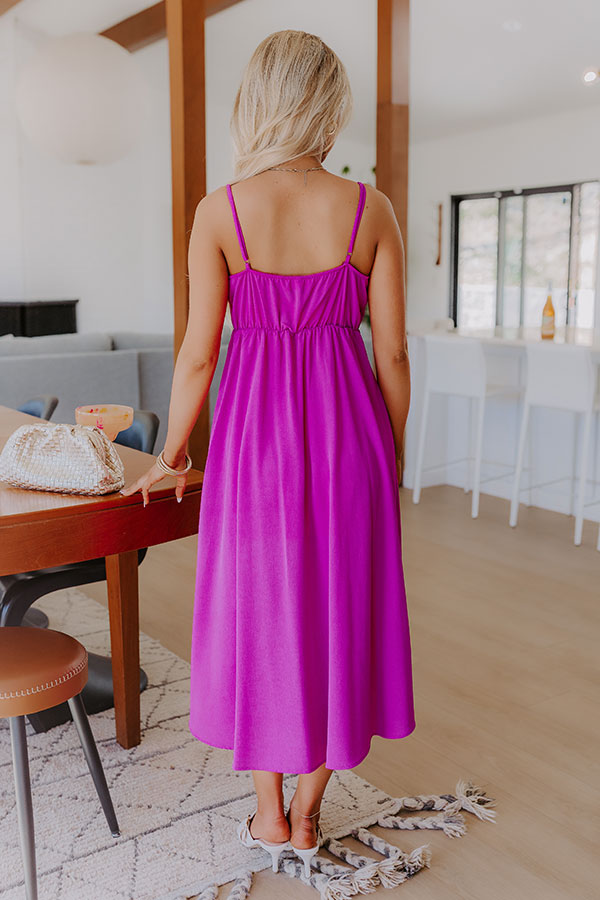 Cocktails First Midi Dress in Orchid S / Orchid