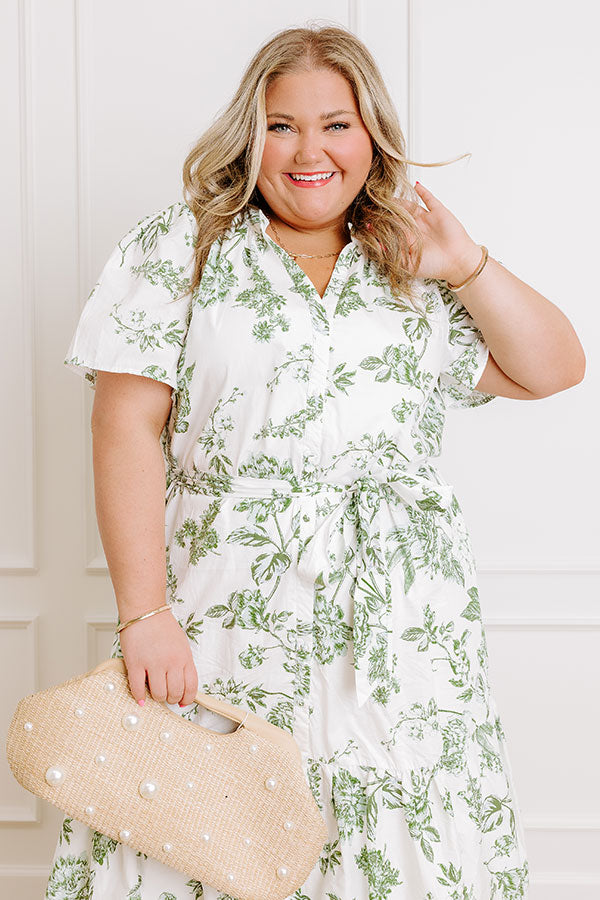 Dreamy Evenings Floral Midi Dress Curves Image 2