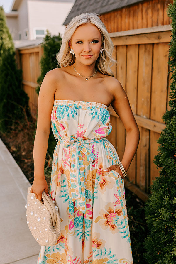 Tropical Retreat Wide Leg Jumpsuit Image - 5