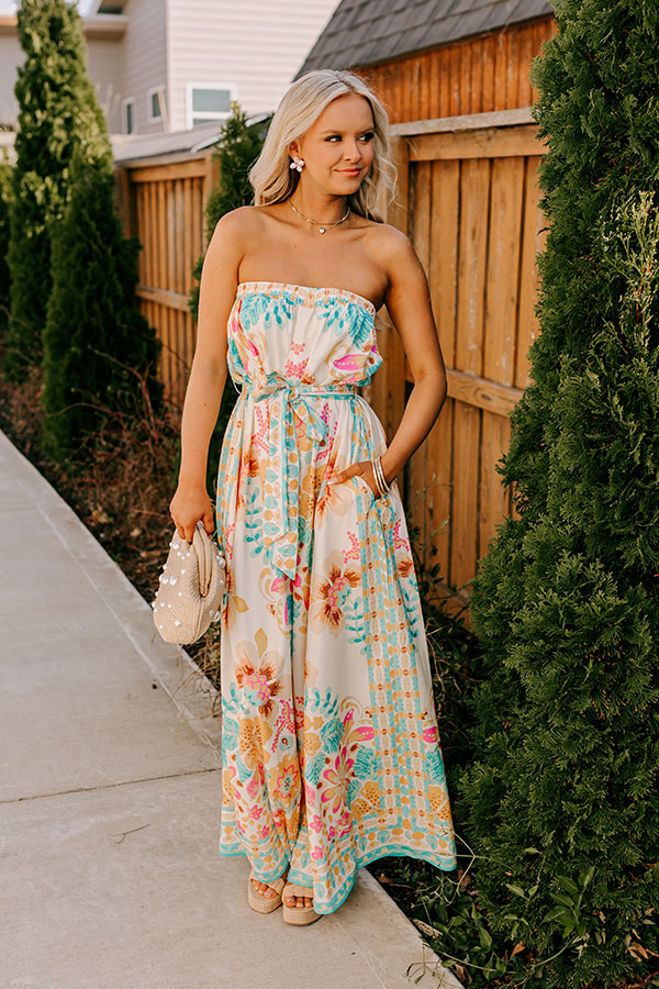 Tropical Retreat Wide Leg Jumpsuit Image - 3