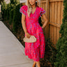 Talk Of The Town Smocked Midi Dress Image 1