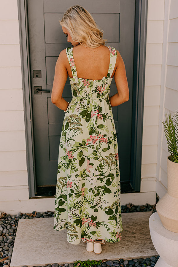 boutique floral maxi dress Back At It Blue Floral Maxi Dress, Medium - The Mint Julep Boutique