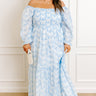 Butterfly Garden Smocked Midi Dress Curves Image 1