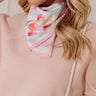 Tulip Fields Satin Scarf in Pink Image - 1