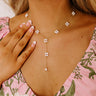  ivory Daisy Does It Lariat Necklace 